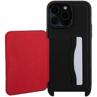 Lagerfeld для iPhone 15 Pro Max чехол Crossbody cardslot PU Saffiano RSG Hard Black Lagerfeld для iPhone 15 Pro Max чехол Crossbody cardslot PU Saffiano RSG Hard Black