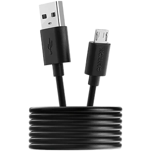 Кабель Canyon USB-A - microUSB, 1м, Черный