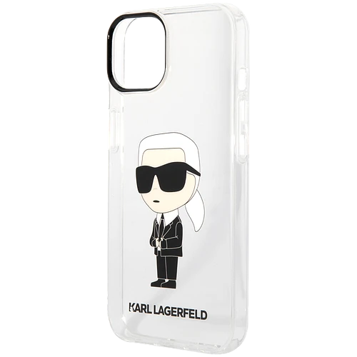 Lagerfeld для iPhone 14 чехол PC/TPU NFT Karl Ikonik Hard Transparent Lagerfeld для iPhone 14 чехол PC/TPU NFT Karl Ikonik Hard Transparent