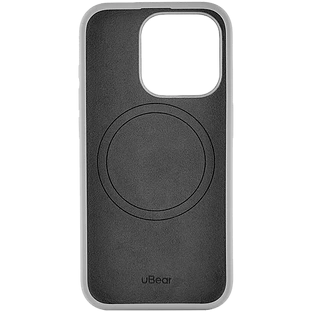 Чехол защитный uBear Touch Mag Case  iPhone 15 Pro  MagSafe  силикон  серый