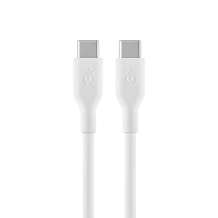 Зарядный кабель uBear Life UCB-C/UCB-C, 100W, 5А, 2м, Белый