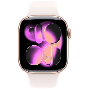 Apple Watch Series 11, GPS, 46mm, Rose Gold Aluminium Case with Light Blush Sport Band - M/L Apple Watch Series 11, GPS, 46mm, Rose Gold Aluminium Case with Light Blush Sport Band - M/L