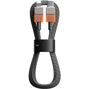 Кабель VLP NEO USB-C + Lightning, 27Вт, 1.5м, Amber Gray, с сертификацией MFI