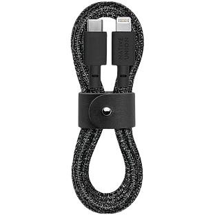 BELT CABLE  кабель зарядный USB-C/LIGHTNING  длина 1 2м.  цвет: чёрный космос