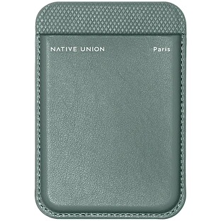 (RE)CLASSIC CARD WALLET SLATE GREEN, чехол для пластиковых карт Native Union,  зеленый (RE)CLASSIC CARD WALLET SLATE GREEN, чехол для пластиковых карт Native Union,  зеленый