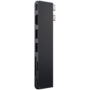 Адаптер Satechi USB-C Pro Hub Slim Adapter. Цвет: черный