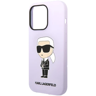 Lagerfeld для iPhone 14 Pro Max чехол Liquid silicone NFT Karl Ikonik Hard Purple Lagerfeld для iPhone 14 Pro Max чехол Liquid silicone NFT Karl Ikonik Hard Purple