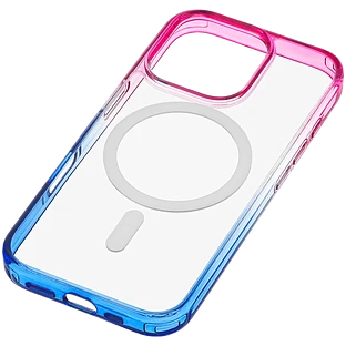 Чехол защитный uBear Fusion Mag Case iPhone 16 Pro Max, сине-розовый Чехол защитный uBear Fusion Mag Case iPhone 16 Pro Max, сине-розовый