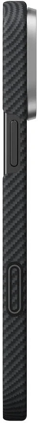 Чехол для телефона Pitaka Edge Ultra-Slim Case Twill 600D with PitaTap for iPhone 16 Pro - Black/Grey