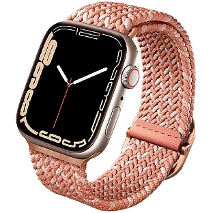 Ремешок Uniq для Apple Watch 42/41/40 mm ASPEN Design strap Braided Citrus pink