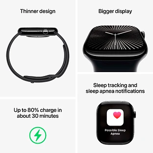 Apple Watch Series 10 GPS 42mm Silver Aluminum Case with Denim Sport Band - S/M Apple Watch Series 10 GPS 42mm Silver Aluminum Case with Denim Sport Band - S/M