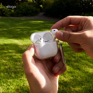 Elago для AirPods 4 чехол Clear Hang case Transparent
