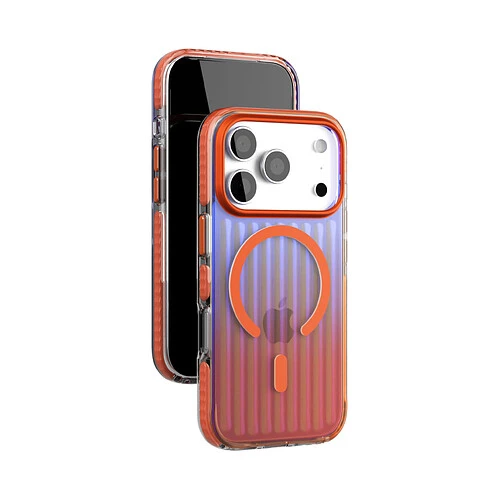 Чехол защитный VLP Pulse Case с MagSafe для iPhone 17 Pro, оранжевый Чехол защитный VLP Pulse Case с MagSafe для iPhone 17 Pro, оранжевый