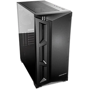 Корпус COUGAR GAMING Dark Blader X5 Midi Tower,  ATX, 9 слотов, USB 3.0, USB 2.0, Аудио разъем, Защитное антивандальное закаленное стекло, Power Button, Reset Button, PSU optional, Window, Поддержка системы жидкостного охлаждения, Чёрный