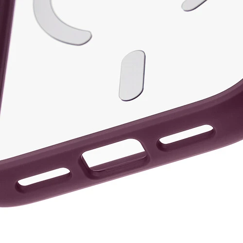 Чехол защитный uBear Shade Case для iPhone 18 Pro, MagSafe совместимый, усиленный, силк-тач, бургунди