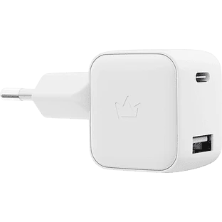 Сетевое зарядное устройство VLP G-Charge 30Вт USB-C+USB-A, QC, белый