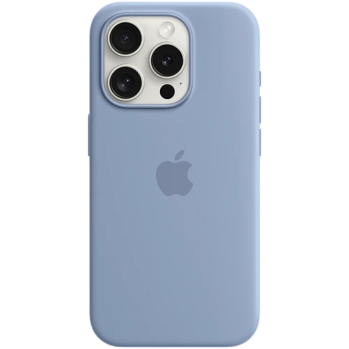 Чехол iPhone 15 Pro Silicone Case with MagSafe - Winter Blue Model A3125 MT1L3ZM/A Чехол iPhone 15 Pro Silicone Case with MagSafe - Winter Blue Model A3125 MT1L3ZM/A