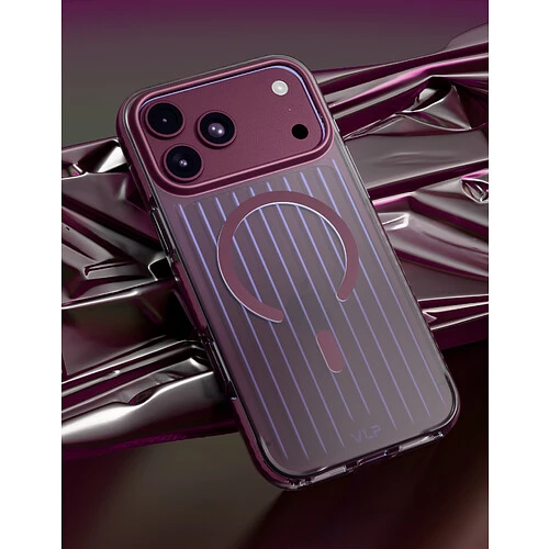 Чехол защитный VLP Pulse Case с MagSafe для iPhone 18 Pro, темно-вишневый
