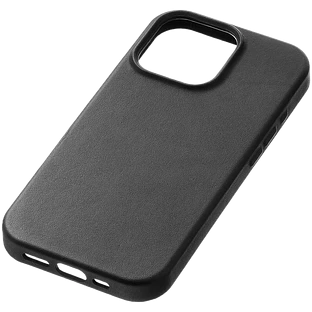 Чехол защитный uBear Capital Case для iPhone 16 Pro Max, натуральная кожа, MagSafe совместимый, черный