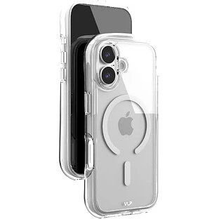 Чехол защитный VLP Bubble Case с MagSafe для iPhone 17, белый	