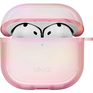 Чехол Uniq для Airpods 4/5 чехол Iridescia (holographic) Pink Prism