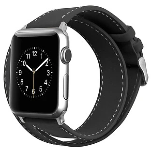 Ремешок COZISTYLE Double Tour Leather Watch bandКожаный ремешок Double Tour Чёрный42/44/45 mm