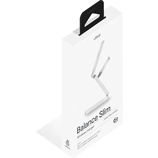 Беспроводное зарядное устройство uBear Balance Slim, 3-в-1, с поддержкой MagSafe, Qi2.2, цвет: серебристый