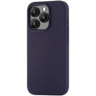 Чехол защитный uBear Touch Mag Case  iPhone 15 Pro  MagSafe  силикон  темно-фиолет