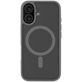 Чехол защитный uBear Cloud Mag Case iPhone 16, силк-тач, серый Чехол защитный uBear Cloud Mag Case iPhone 16, силк-тач, серый