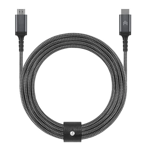 Кабель Rocket Flash HDMI 2.1, 2м, нейлоновая оплётка, цвет: чёрный