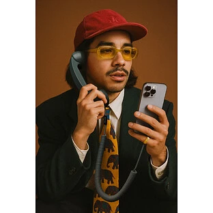 NATIVE UNION POP PHONE, телефонная трубка USB-C, цвет: темно-зелёный