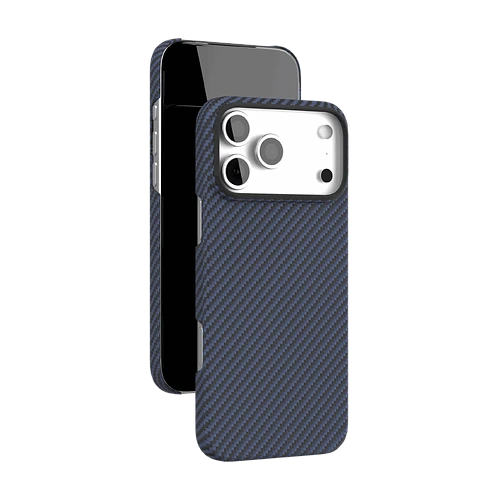 Чехол защитный VLP Kevlar Case с MagSafe для iPhone 17 Pro Max, синий Чехол защитный VLP Kevlar Case с MagSafe для iPhone 17 Pro Max, синий