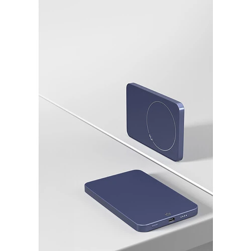 Аккумулятор внешний VLP Diamond Energy MagSafe, Qi2, 5000 mAh, 3A, USB-C, темно-синий