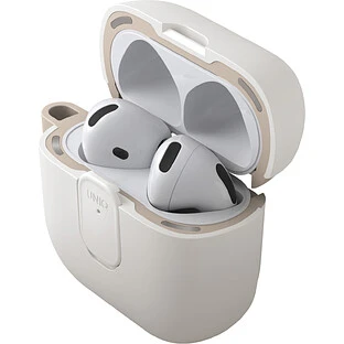 Чехол Uniq для Airpods 4/5 чехол CLYDE Lock case Mist Grey/Khaki