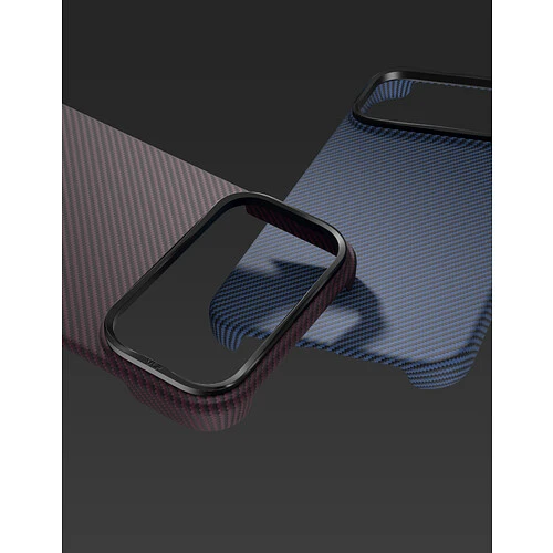 Чехол защитный VLP Kevlar Case с MagSafe для iPhone 18 Pro, темно-вишневый