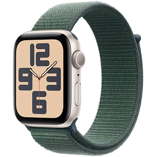 Apple Watch SE 2 (2024) GPS 44mm Starlight Aluminium Case with Lake Green Sport Loop Apple Watch SE 2 (2024) GPS 44mm Starlight Aluminium Case with Lake Green Sport Loop