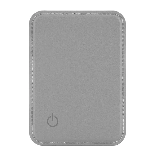 Магнитный кардхолдер uBear Split Find My, эко-кожа, серый