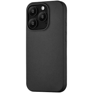 Чехол защитный uBear Capital Leather Case, iPhone 15 Pro Max, MagSafe, чёрный Чехол защитный uBear Capital Leather Case, iPhone 15 Pro Max, MagSafe, чёрный