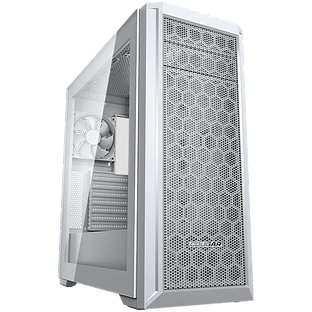 Корпус COUGAR GAMING Midi Tower,  ATX, 7 слотов, USB 3.2 Gen 2, USB 3.0, USB 2.0, Разъем для гарнитуры, Защитное антивандальное закаленное стекло, Reset Button, Светодиодный индикатор, PSU optional, Window, Поддержка системы жидкостного охлаждения, Airflo