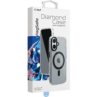 Чехол защитный "vlp" Diamond Case with MagSafe for iPhone 16 черный Чехол защитный "vlp" Diamond Case with MagSafe for iPhone 16 черный