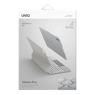 Чехол-клавиатура UNIQ Venno Pro для iPad Pro 11" (M4), Белая Чехол-клавиатура UNIQ Venno Pro для iPad Pro 11" (M4), Белая