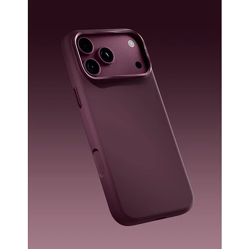 Чехол защитный VLP Aster Pro Case с MagSafe для iPhone 18 Pro Max, темно-вишневый