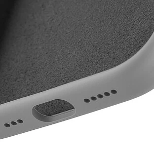 Чехол защитный uBear Touch Mag Case для iPhone 17, MagSafe совместимый, силикон, софт-тач, светло-серый