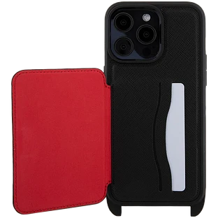 Чехол LAGERFELD Crossbody cardslot PU Saffiano Autograph Hard Чёрный для iPhone 15 Pro Max Чехол LAGERFELD Crossbody cardslot PU Saffiano Autograph Hard Чёрный для iPhone 15 Pro Max