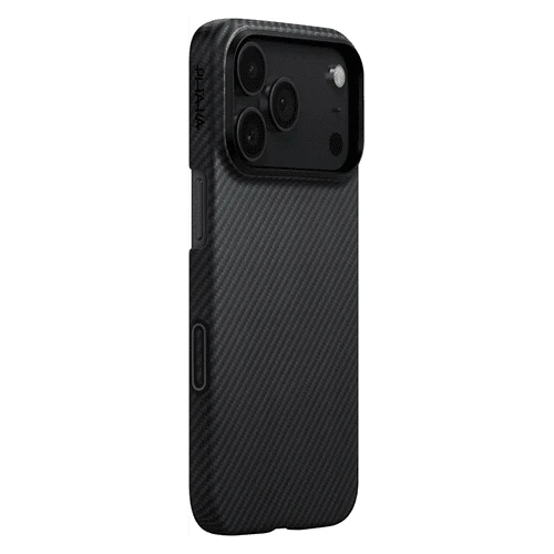 Чехол для телефона Pitaka Ultra-Slim для iPhone 17 Pro (600D Black/Grey Twill)