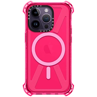 Чехол защитный Casetify Bounce with MagSafe для iPhone 14 Pro, ярко-розовый CTF-12692439-16005233