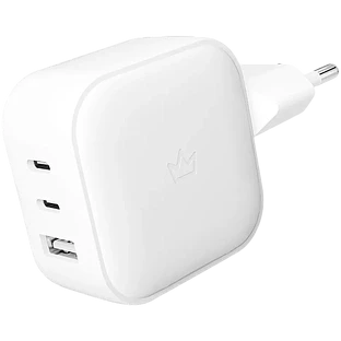 Сетевое зарядное устройство VLP G-Charge 65Вт USB-C+USB-C+USB-A, PD, QC, белый Сетевое зарядное устройство VLP G-Charge 65Вт USB-C+USB-C+USB-A, PD, QC, белый