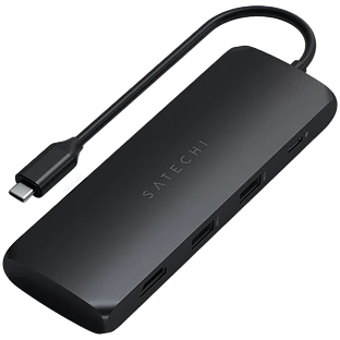 Адаптер Satechi USB-C Hybrid Multiport Adapter (with SSD Enclosure), Black Адаптер Satechi USB-C Hybrid Multiport Adapter (with SSD Enclosure), Black
