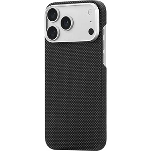 Чехол защитный uBear Supreme Case для iPhone 18 Pro Max, ультратонкий, материал Кевлар, MagSafe совместимый, черный (клетчатый)