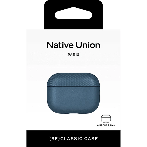 (RE)CLASSIC CASE, чехол защитный NATIVE UNION для AirPods Pro 3, цвет: синий